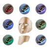 Face Massager Foreverlily 7 Colors Pon Beauty Mask Skin Rejuvenation LED Mask with Neck Anti-Acne Treatment SPA 230828