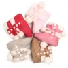 Babyschoenen Winter Sneeuw Babyslofjes Warm Baby Katoen Zachte Rubberen Zool Geboren Peuter Prinses Wieg Schoenen Meisjes 0-12M