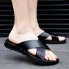 Chinelos De Verão Leve Tamanho Grande 38-47 Homens Cross Belt Sapatos Ao Ar Livre Moda Casual Legal Sandálias De Praia Macias