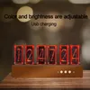 Столовые часы nixie tube clock usb powered vintage Электронный переменный цвет DIY RGB Quasi Glow для украшения Atmosphere Attosphere Home