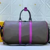 Designer Duffle Bags Fashion Classic Laggages Handväska Rödgröna ränder Håller bagagehelgens reseväskor Män kvinnor Bagages Travels Handbag Tygväska