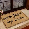 Ковры коврики Говорят друг и введите LOTR 3D PRANTIOD DOMPLEAR DOUR DOOR MATS DECOR TORCH X0829