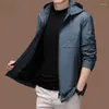 Men's Jackets Spring Autumn 2023 Loose Casual Jacket For Men Hooded Mens Fashion Coat Top Clothing Chaquetas Hombre CJK