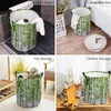 Laundry Bags Plant Birch Tree Green Forest Dirty Basket Foldable Waterproof Home Organizer Clothing Kids Toy Storage