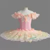 Dancewear flor meninas profissional ballet tutu vestido adulto crianças mulheres prato panqueca cisne lago bailarina palco dança traje 230829