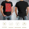 Polos pour hommes crayon puissance motif rouge T-Shirt drôle T-Shirt à manches courtes graphiques Anime T-shirts pour hommes coton