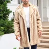 Men's Jackets Fashion Mens Warm Thick Coat Jacket Faux Superficial Knowledge Outwear Cardigan Gel Base Over Formal Men