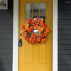 Decorative Flowers Garland Decoration Vibrant Wreaths Realistic Low-maintenance Front Door Decorations For A Festive Fall Fake