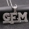 Hänge halsband isade ut bokstäver halsband ankomst "gud familj pengar säger att charm mäns hip hop smycken