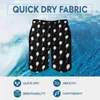 Men's Shorts Board Dandelion Wish Casual Swimming Trunks Black White Males Comfortable Surfing Quality Large Size Beach Short Pants