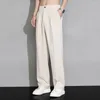 Erkekler Suits Resmi Takım Pantolon Erkekler Sıradan Katı Geniş Bacak İş Pantolonları Erkek Düz Moda Sokak Giyim Büyük Boy Kore Giyim