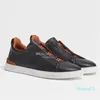 2023-Scarpe Casual di lusso Stitch Uomo Skateboarding Crossing Elastici Sneakers Low-top Stili di vita Uomo Scivola su scarpe da trekking da passeggio