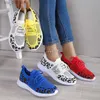 S Leopard Spring Sneakers Women Dress Tennis Autumn New Mesh Breathable Sport Shoes Ladies Walking Running Flats Zapatos De Mujer T neakers pring port hoes