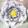 Flores decorativas Gran flor de peonía artificial falsa para fondo de boda Decoración de arco Jardín Pared Camino Citado Escenario Fiesta