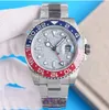 Pepsi GMT Batman Mens Batgirl Man Watches Temiz Fabrika Sprite Watches 40mm Hollwatch 3285 Hareket 904L Bileklik Jubilee Seramik Çember Siyah Dial Root Beer-04