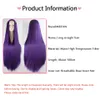 Cosplay Wigs MEIFAN Synthetic Lolita Cosplay Wig Blonde Blue Red Pink Green Purple Hair for Cosplay Party 100CM Long Straight Wigs for Women 230828