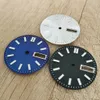 Inne zegarki 28,5 mm podwójny kalendarz pokrętło Sunburst Watch Faces Green Luminous Watch Akcesoria do automatycznego ruchu NH36 230829