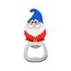 Öppnar Portable Christmas Bottle Opener Rostfritt stål Snöman Xmas Tree Bear Deer Santa Shaped Gift Kitchen Tool T8.24 Drop Deliver DHMMA