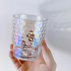 Verres à vin en verre coloré, bouteille de paille, tasse avec couvercle, eau de 400ml, verres sucrés pour filles, cadeaux d'anniversaire