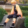 Mädchenkleider Erwachsene und Kinder Anime Demon Slayer Kimetsu No Yaiba Agatsuma Zenitsu Cosplay Kostüm Kimono Uniform Halloween Party Kostüme 230828