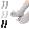 Men's Socks Japanese Style Tabi Toe Sports Trainer Running Finger Sock Breathable Solid Color Comfortable Cotton Calcetines