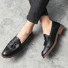 Kleding Schoenen Kwastje Loafer Mannen Slip op Rijden Mocassins Heren Comfortabel Leer voor Outdoor Mode Man Casual fg6 230829