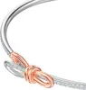 Swarovski Lifelong Bow Necklace and Bracelet Jewelry Collection Clear Crystals Rhodium Finish