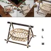 Kitchen Storage Natural Wicker Hamper Fruit Buffet Bamboo Basket Holder Serve