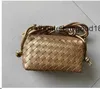 Botega Venates Jodie Mini Teen Intrecciato Beutel Knotiertes Diamantgitter gewebt vielseitig Kissen kleine quadratische Schulter Messenger Bag Hand Frauen