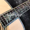 41 polegadas Sólido Spruce Top D Estilo Guitarra Acústica Abalone Flores Incrustações Ébano Fingerboard Guitarras De Jacarandá