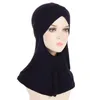Abbigliamento etnico Donne musulmane Copertura completa Cappellini Hijab interni Fronte Croce Sottoscocca islamica Cofano Modale Sotto Sciarpa Cotone Turbante Mujer