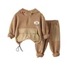 Ensemble de vêtements pour enfants garçons filles sweats à capuche pantalon bébé vêtements ensembles automne enfants survêtements 2 pièces ensemble