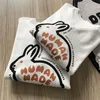 Men s Hoodies Sweatshirts Oversize Human Made Men Women Quality White Rabbit Print Crewneck Hoodie 230829