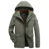 Giacche da uomo Cappotto invernale freddo Parka lungo Uomo Parka in cappotto Spesso uomo Giacca da uomo Trench Taglie forti Abbigliamento sociale