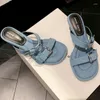 Terlik yaz açık orta topuklu ayakkabılar marka kadın tasarımcısı tıknaz elbise pompaları sandaletler parti seksi femme zapatillas 2023