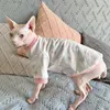 Costumi per gatti Abbigliamento per gatti Sphynx Cappotto rosa in cotone senza peli Uniforme da baseball Giacca calda per gattini Morbido Devon Rex in inverno