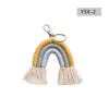 Keychains Lanyards Weaving Rainbow For Women Tassel Rame Keyrings Key Holder Jewelry Drop Delivery Fashion Accessories Dhmmc