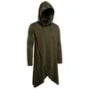 Men's Hoodies Mens Tunic Sweatshirts Personality Color Dark Long Solid Sweater Hooded Style Corner & Casual Short Sleeve