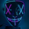 Festlig fest halloween mask ledande lyser upp roliga masker The Purge Election Year Great Festival Cosplay Costume levererar nya