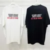 T-shirt da uomo di buona qualità Vetements Design invertito Stampa di lettere T-shirt ricamata da uomo VTM T-shirt da donna a maniche corte