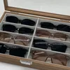 Sonnenbrillenetuis mit 8 Fächern, Walnussholz, Brillenaufbewahrung, Präsentationsbox, Organizer, Funda Gafas Tela, kostenloses Schnitzen, 230829