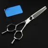 Scissors Shears professional japan 440c steel 6 inch A shape hair scissors cutting barber makas haircut thinning shears hairdressing scissors x0829