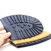 Shoe Parts Accessories Thicken Rubber Shoe Soles for Men Leather Business Shoes Heel Sole Non-slip Repair DIY Replacement Outsoles Black Yellow Mat Pad 230829