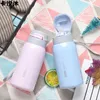 Water Bottles 260ml450ml Baby Mug Stainless Steel Thermos Flasks Kids Child insulation Cup with Straw Cartoon straw Vacuum Thermoses 230829