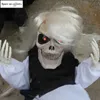 Obiekty dekoracyjne figurki halloween horror dekoracja elektryczna płacz szkielet ducha oczy świecą