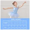 ダンスウェアRuybozry Girls Ballet Dress Dance Leotard Kids Tutu Skirts Gymnastics Ballet LeotardsショートドレスBallerina 230829の衣装