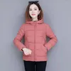 Casacos de Trench das Mulheres Roupas de Inverno Mulheres Jaqueta Com Capuz Parkas Super Slim Fit Coreano Moda Algodão Acolchoado Vintage Quente