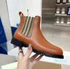 boots Genuine Leather Cowskin women's summer thin thick heel British style short boots versatile work clothes rhubarb boots large women's