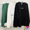 Sweats à capuche pour hommes Sweatshirts Nouveau surdimensionné Vetements Wash Label Tshirt Hommes Femmes Manches longues Vetements Tee Broderie Édition Limitée Gris VTM Tops J230829