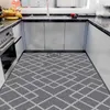 Simplicidade decoração cozinha tapete super absorvente antiderrapante cinza macio lavável quarto cabeceira grande sofá área tapetes hkd230829